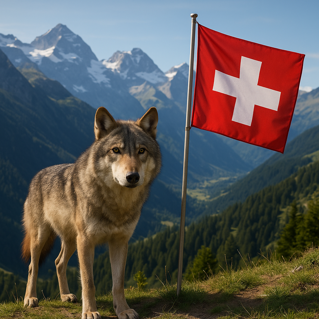 Loup suisse illustration gpt